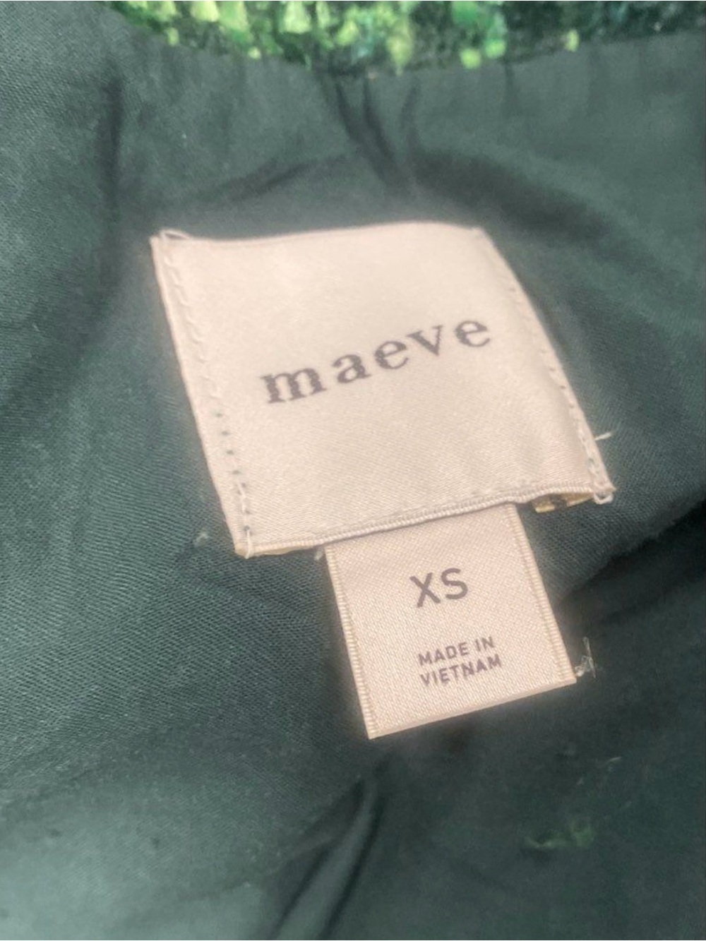 Maeve Emerald Green Sequin Tweed Set - Picture 7 of 8